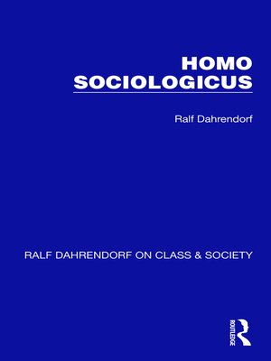 cover image of Homo Sociologicus